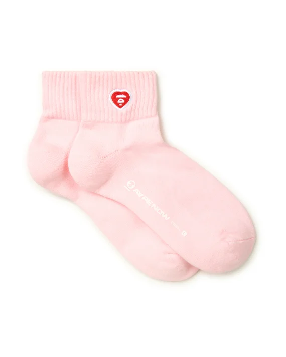 ايه ايه بي إي AAPENOW heart moonface ankle socks